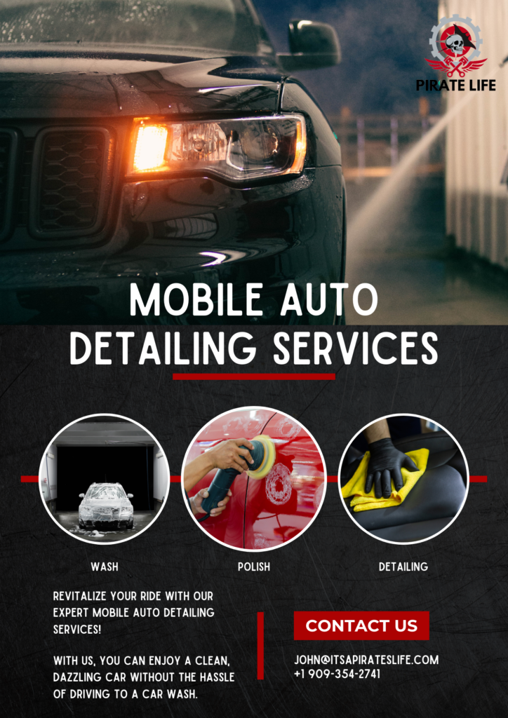 Pirate Life Mobile Auto Detailing Services Ads Poster Page 1