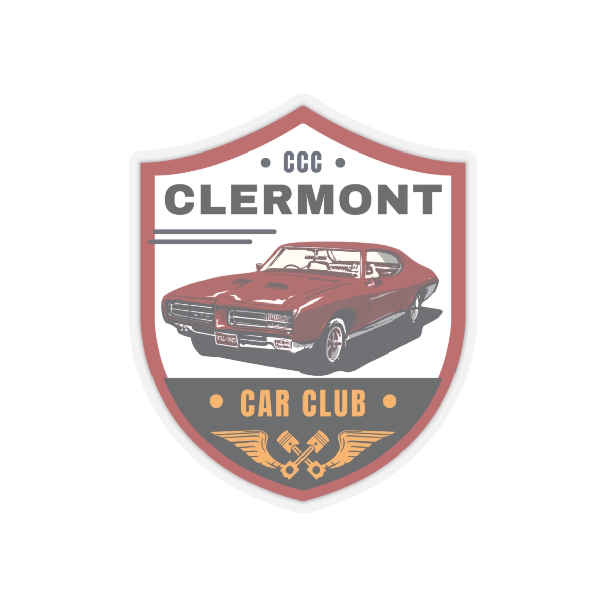 Clermont Car Club stickers